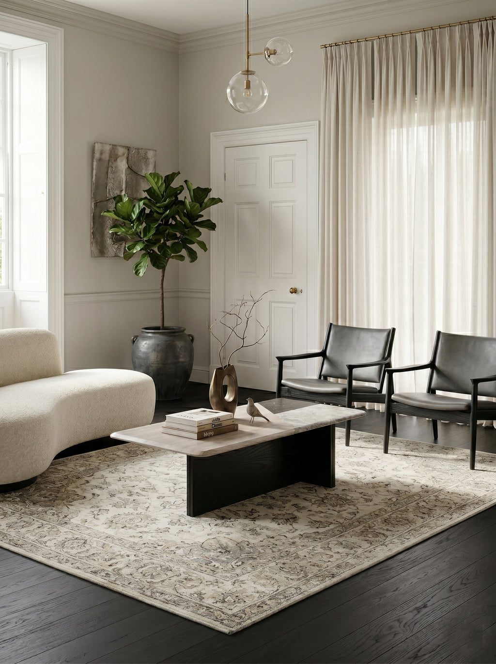 Mingled coffee table